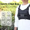 Unisex Front Chest Pack Breathable Lightweight Front Vest Bag Hip Hop Streetwear