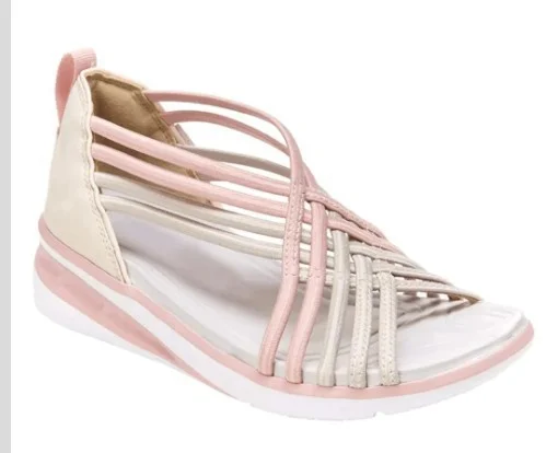 Yyvonne Fish Mouth Roman Women's Sandals 2025 New Low-Bang Slope And Sandals