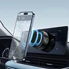 Air Suction Magnetic Car Phone Mount 360 Rotation Car Phone Stand (Black)