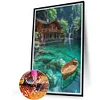 Diamond Painting-DIY Full Round Drill Beach House(40*60CM)