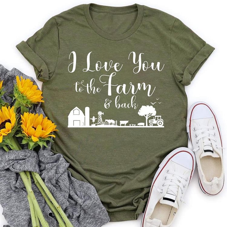 ANB - I love you to the farm Village LifeRetro Tee -05321
