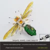 Insects DIY Assembly Model Cicada Toy Handmade Puzzle Figures with Voice-activated Photo Frame