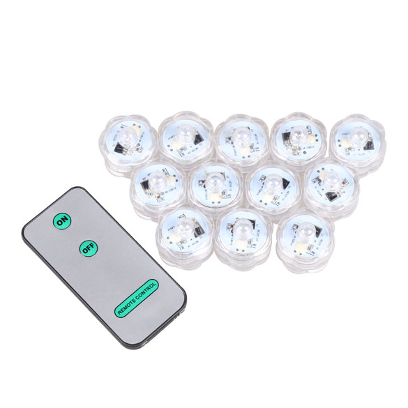 

12Pcs Blue Shape Plum LED Candle Light, 501 Original
