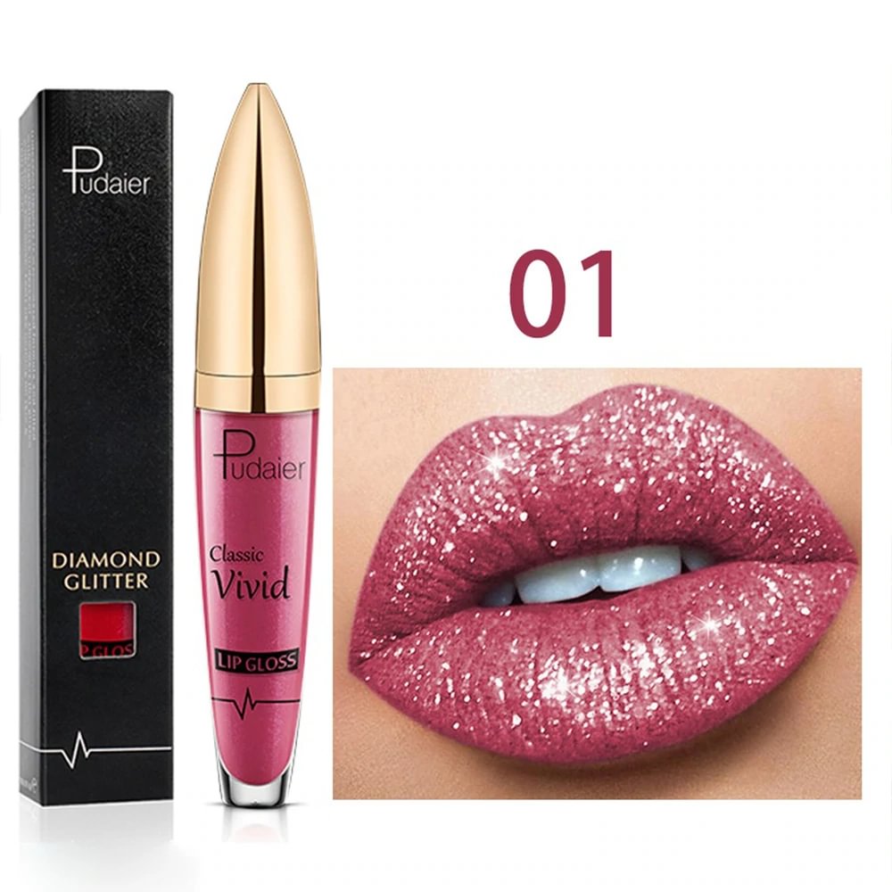 Shecustoms™ 18 Color Diamond Shiny Long Lasting Lipstick