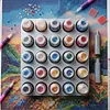 20 Grids Diamond Painting Storage Rack 3D Printing Diamond Painting Storage Container Large Capacity Leak-proof for Boys Girls Adults Students Home Office Leisure (Silver)