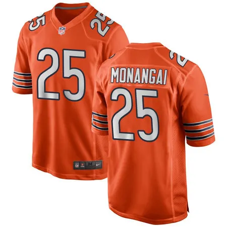 Youth Chicago Bears #25 Kyle Monangai Nike Orange Alternate Game Jersey