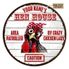 Hen House Customized Tin Painting / Wooden Painting (Round 12*12 inches)