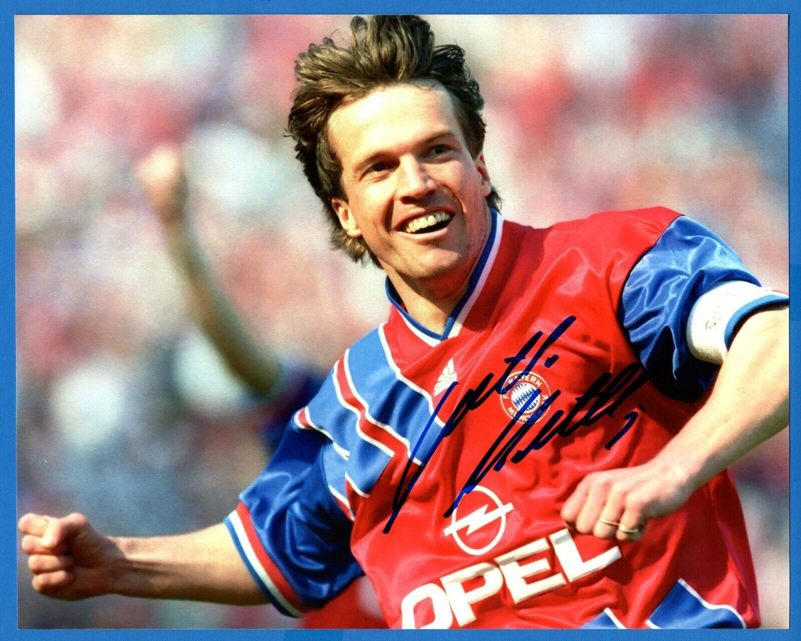 Lothar Matthaus Legendary German Soccer Player Hand Signed Autograph 8x10 Photo Poster painting