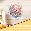Diamond Painting Acrylic Single Side Drill Easter Egg Pendant Charms Kits for Adults Home Window Decor