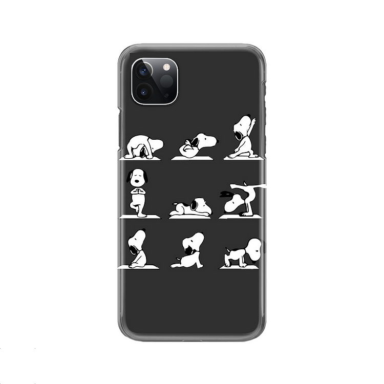 Snoopy Different Yoga Poses, Snoopy iPhone Case