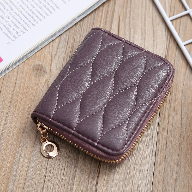 Korean Embroidered Creative Short Mesh Small Wallet