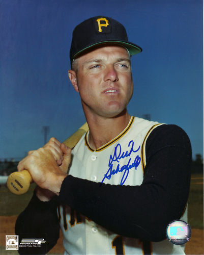 DICK SCHOFIELD PITTSBURGH PIRATES ACTION SIGNED 8x10