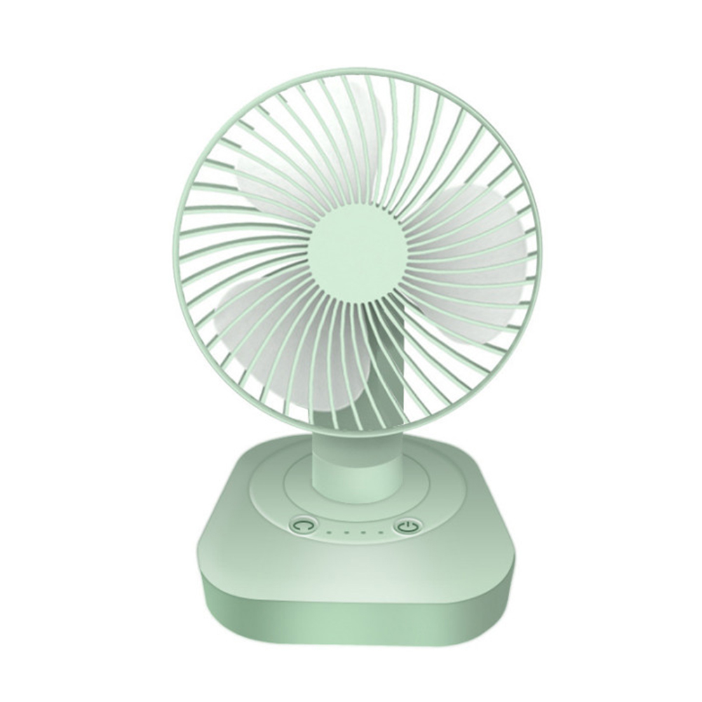 

Wireless Rechargeable Mini USB Fan 3 Speeds Adjustable Desktop Air Cooler, Green, 501 Original
