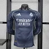 Joyfball 2025/2026 Player Version Long Sleeve Real Madrid Away Football Jersey（The player version jersey is a bit tight, please pay attention to the size selection）