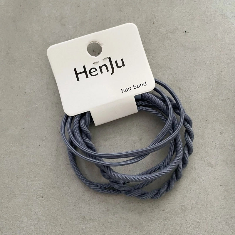 Minimalist Solid Color Cloth Hair Tie 1 Set