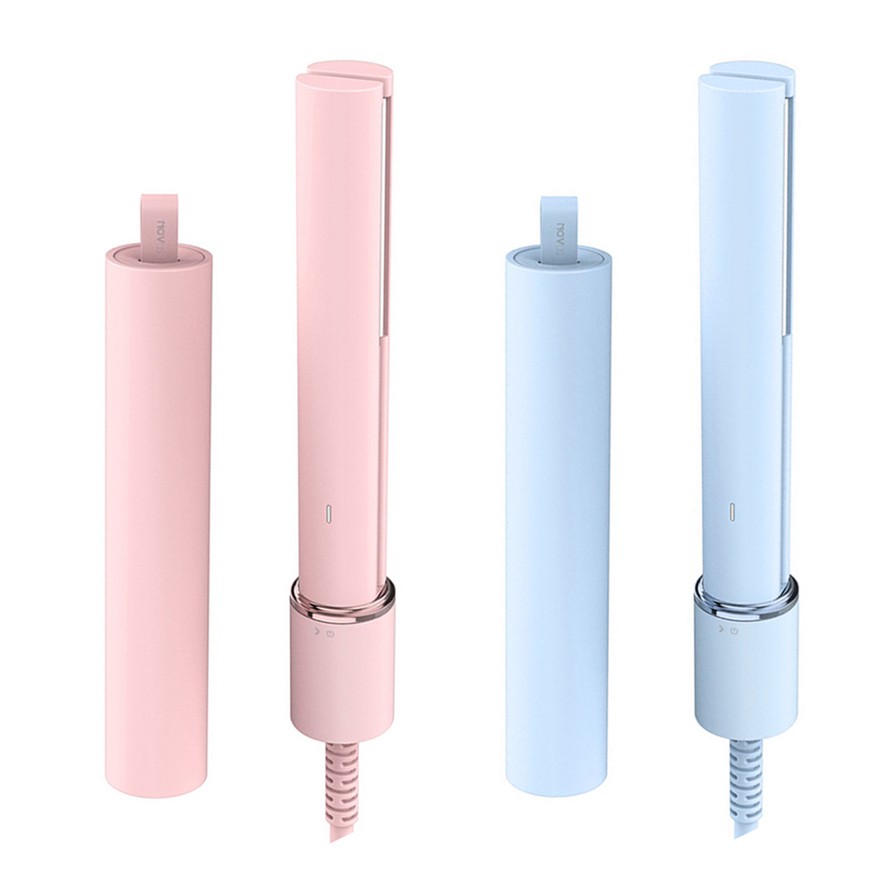 

Portable Fluffy Waves Corrugated Mini Hair Straightener Iron Curling Tool, Pink, 501 Original