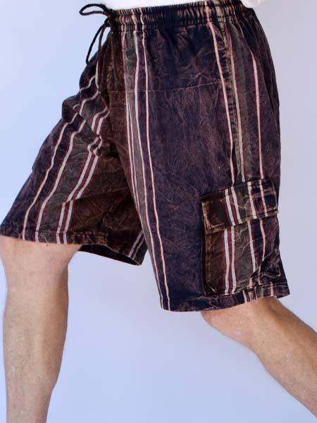 Men's Hippie Print Cotton Linen Casual Trousers