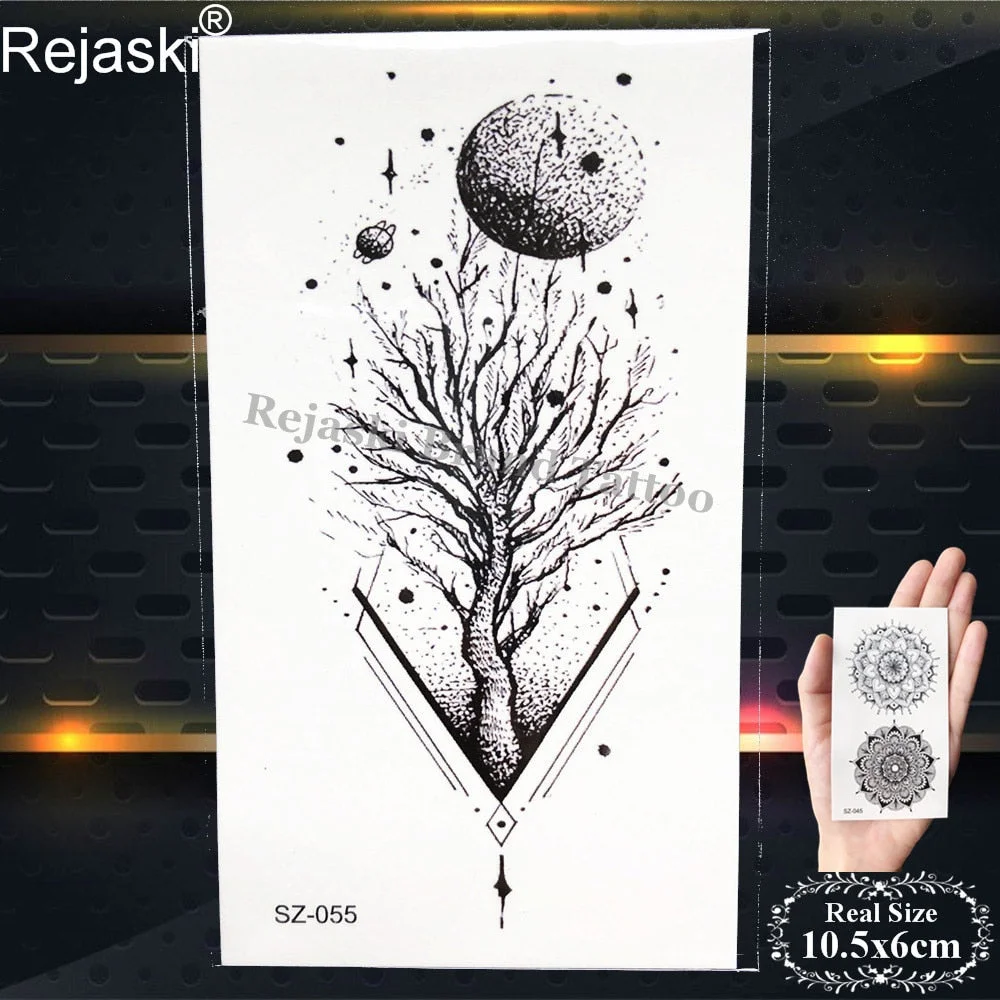 Labrador Dog Temporary Tattoo Stickers Women Body Arm Leaf Black Fake Tatoo Men Kids Waterproof 3D Tattoo Golden Retriever