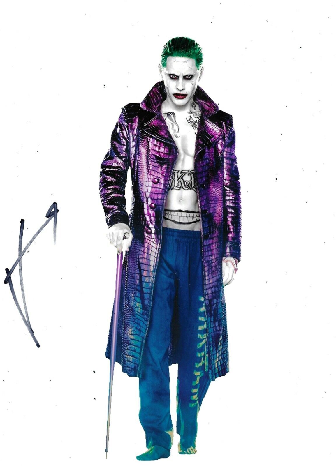 Jared Leto Signed Suicide Squad 10x8 Photo Poster painting AFTAL