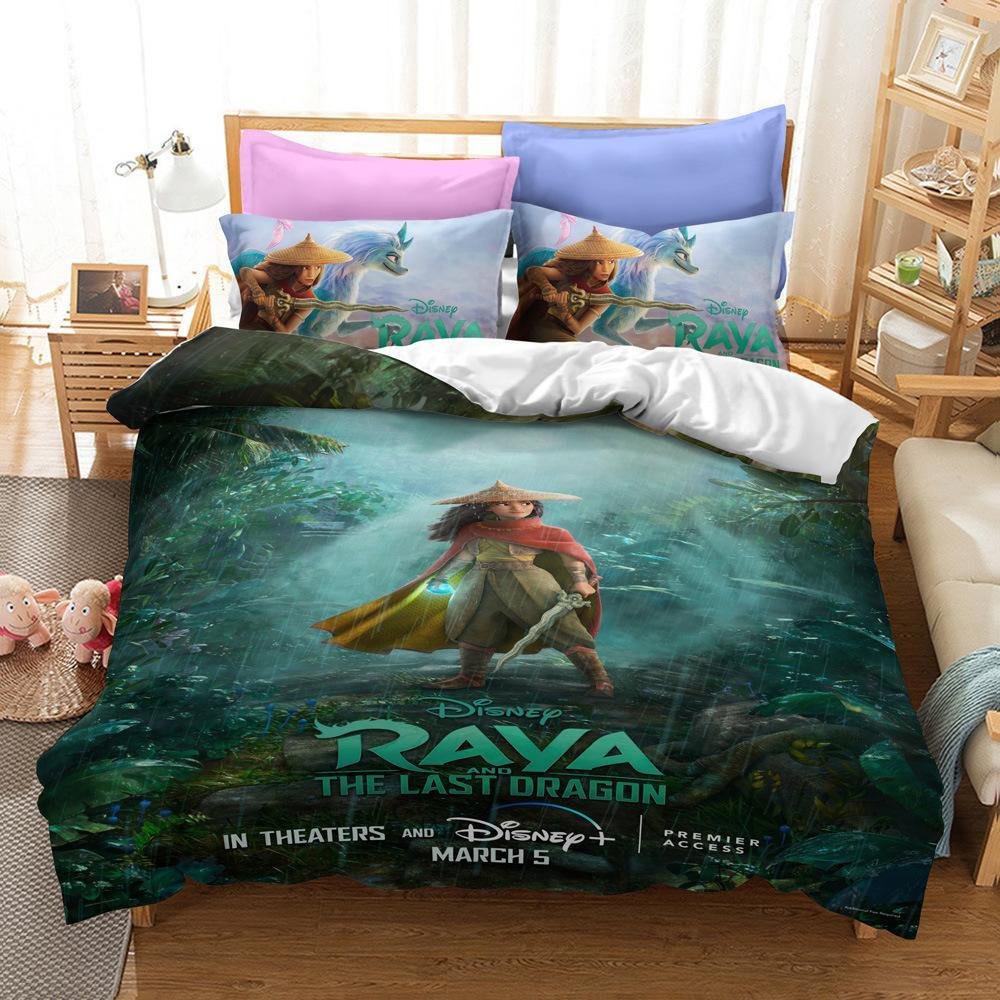 Raya and the Last Dragon Bedding Set Quilt Cover Pillowcase