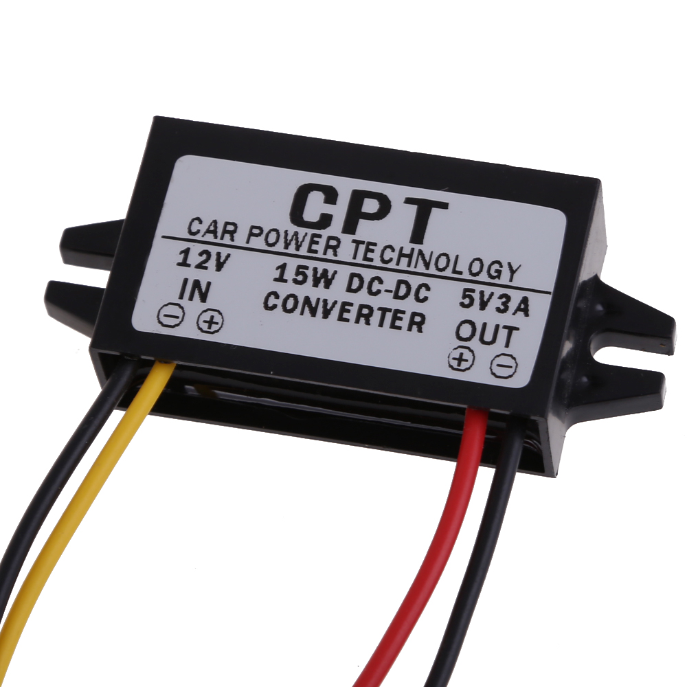 DC to DC Converter Regulator 12V to 5V 3A 15W Car Led Display Power Supply от Cesdeals WW