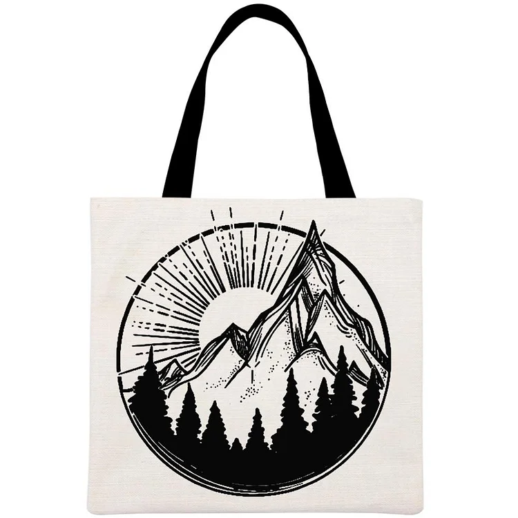 Mountain tank Sunset Printed Linen Bag-Annaletters