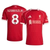 SZOBOSZLAI #8 Liverpool Home Soccer Jersey 2025/26