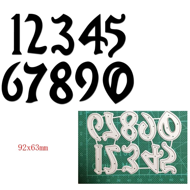 Craft Metal Cutting Dies Cut Die Mold Alphabets Letter Number Decoration Scrapbooking Dies Knife Mould Blade Punch Stencils Dies