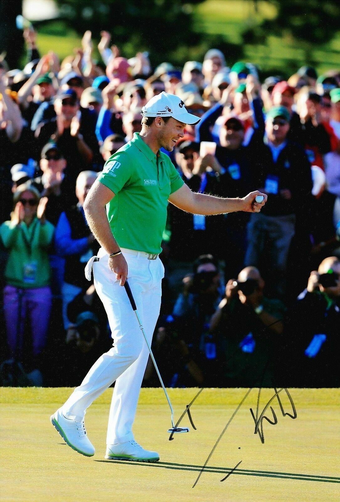 Danny Willett Signed 12X8 Photo Poster painting 2016 MASTERS WINNER AFTAL COA (3120)