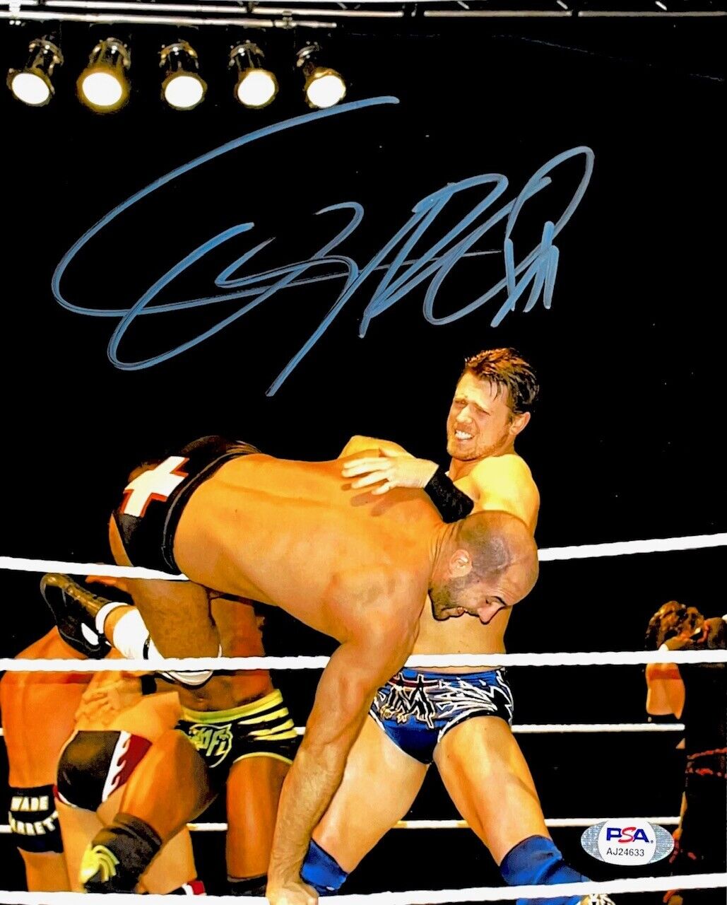 WWE CESARO HAND SIGNED AUTOGRAPHED 8X10 WRESTLING Photo Poster painting WITH PSA DNA COA 1 RARE