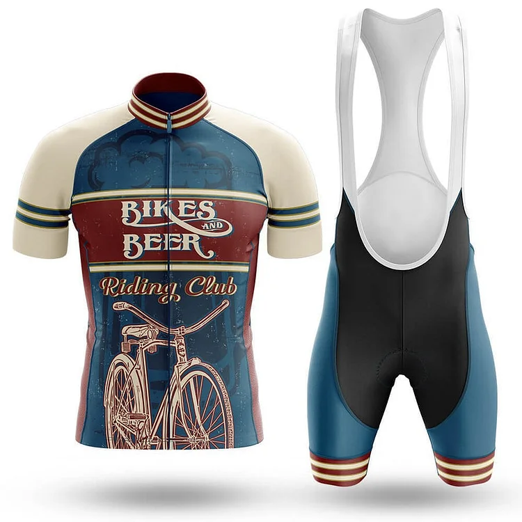 Retro Bikes And Beer Riding Club Men's Cycling Kit