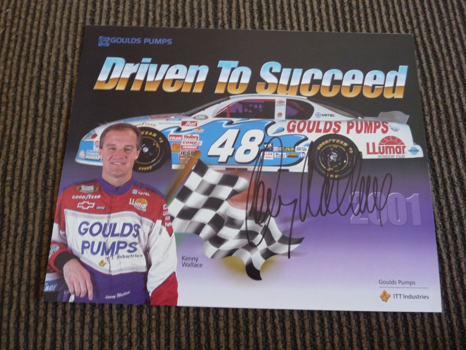 Kenny Wallace Signed Autographed Nascar 8 x 10