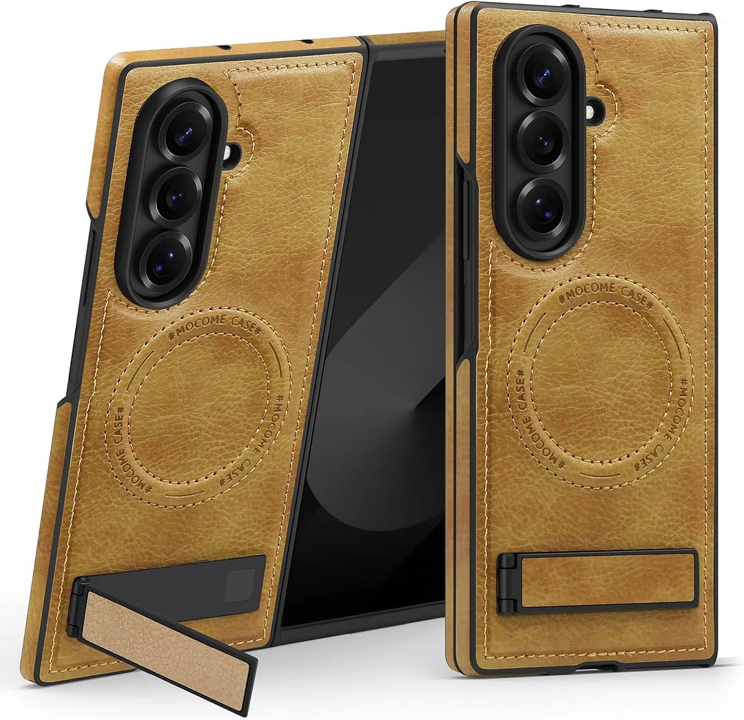 Samsung Galaxy Z Fold 6 Leather Case Magnetic Protective Case Holder Phone Case