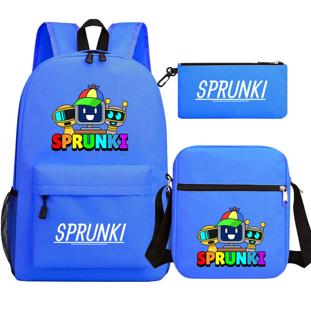 Mayoulove Sprunki Backpack Lightweight Design With Multiple Pockets For School Use-Mayoulove