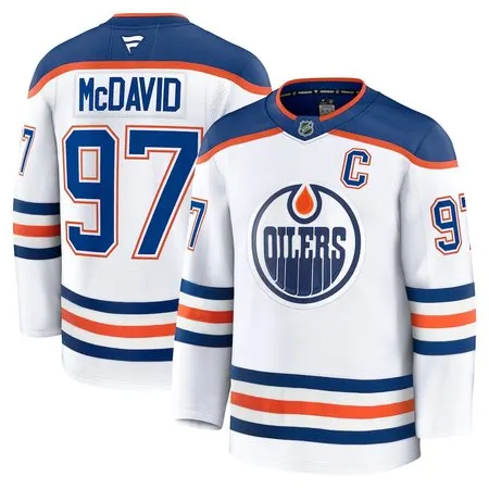 Youth Edmonton Oilers #97 Connor McDavid White Away Jersey