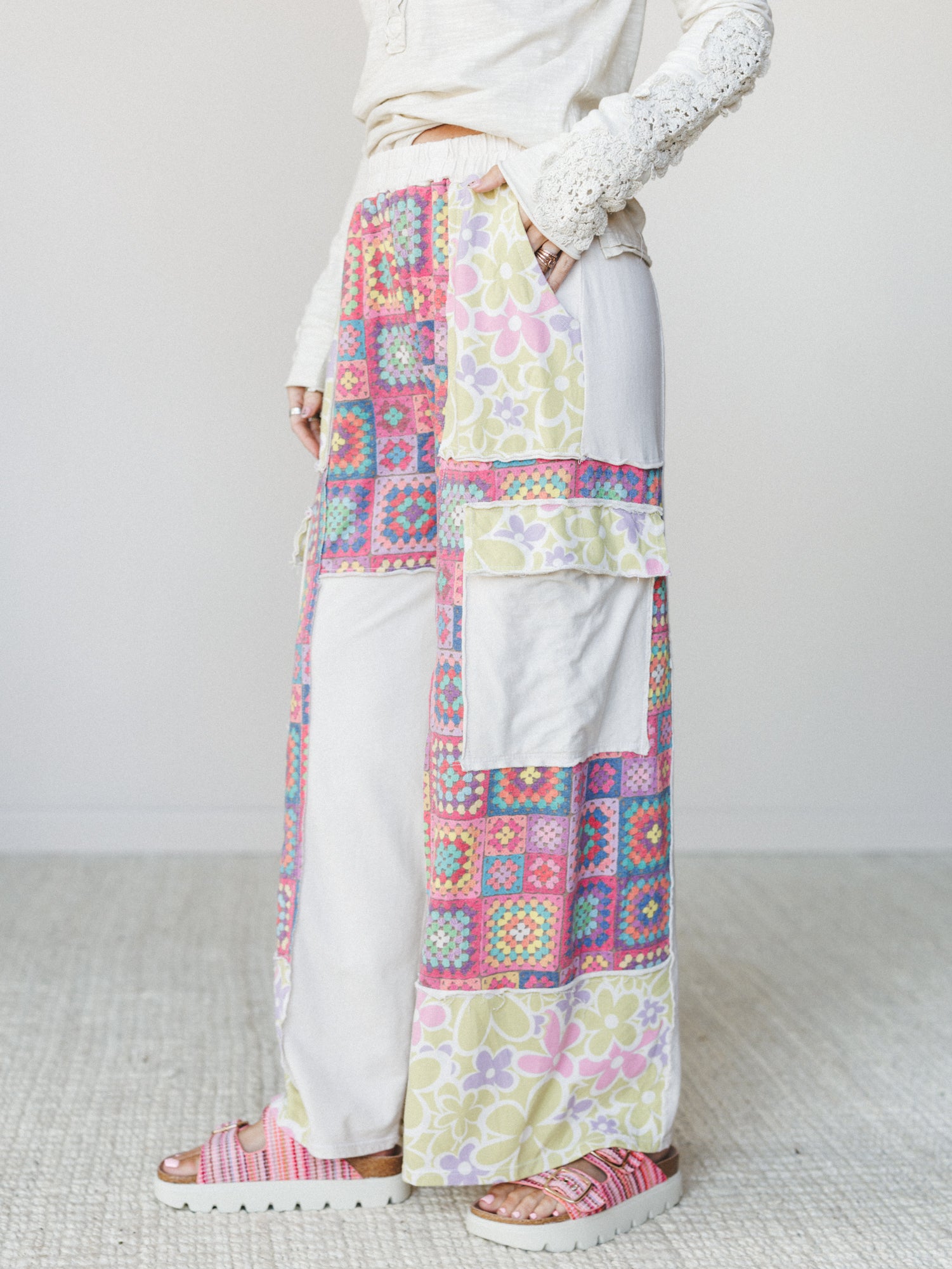 Desert Collage Pants - Natural