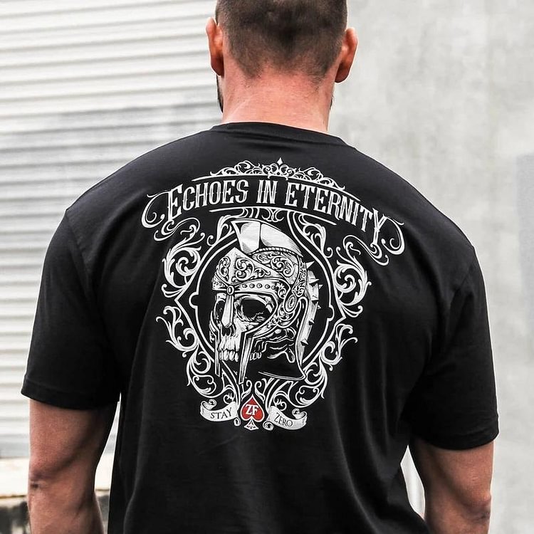 Men's trendy casual printed T-shirt