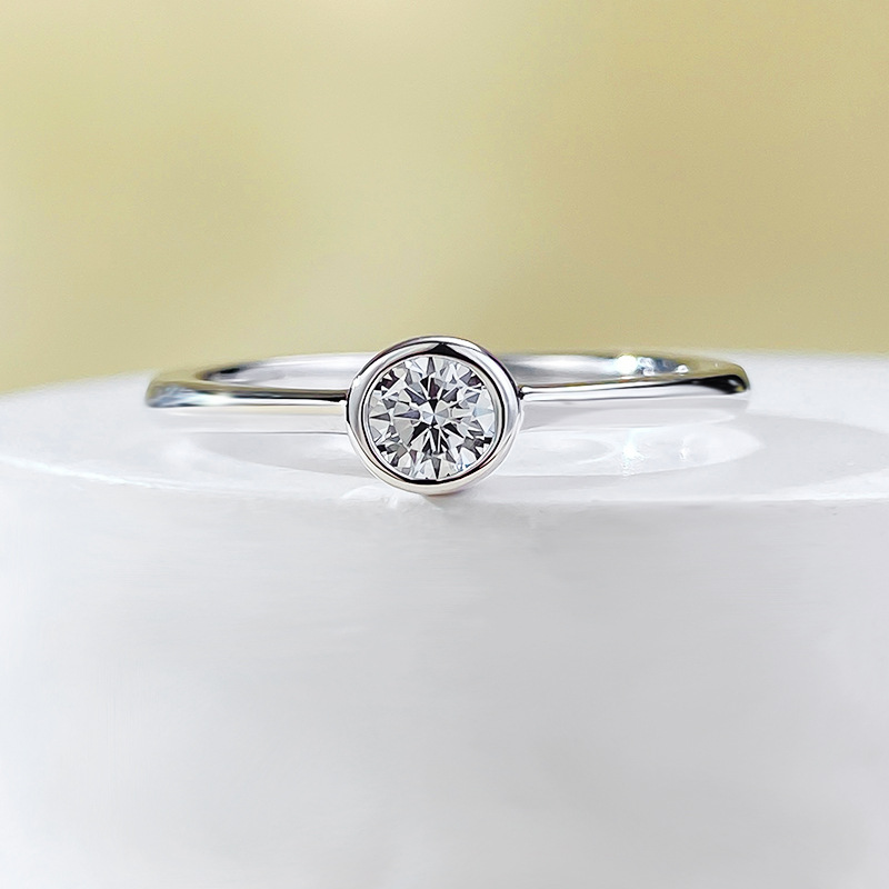 MIKAMU Jewelry S925 Silver Minimalist Style Everyday Simple and Versatile Ring for Women