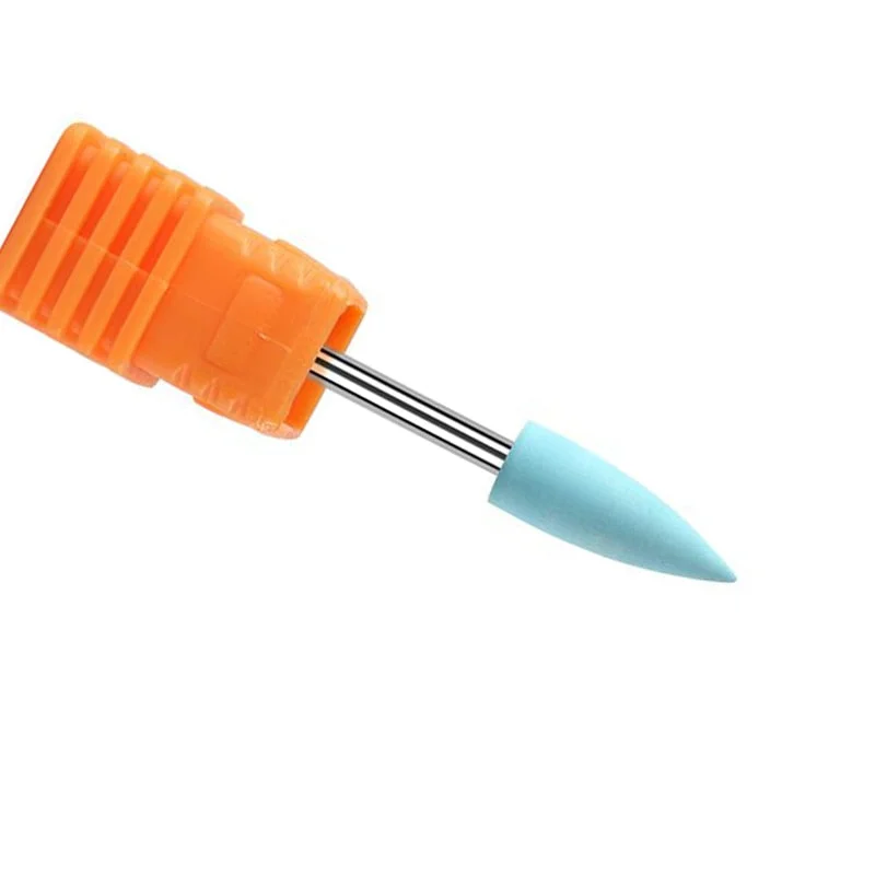 1Pcs Rubber Silicone Nail Drill Milling Cutter Drill Bits Files Burr Buffer for Electric Machine Nail Art Grinder Cuticle Tools-Nail Inspo