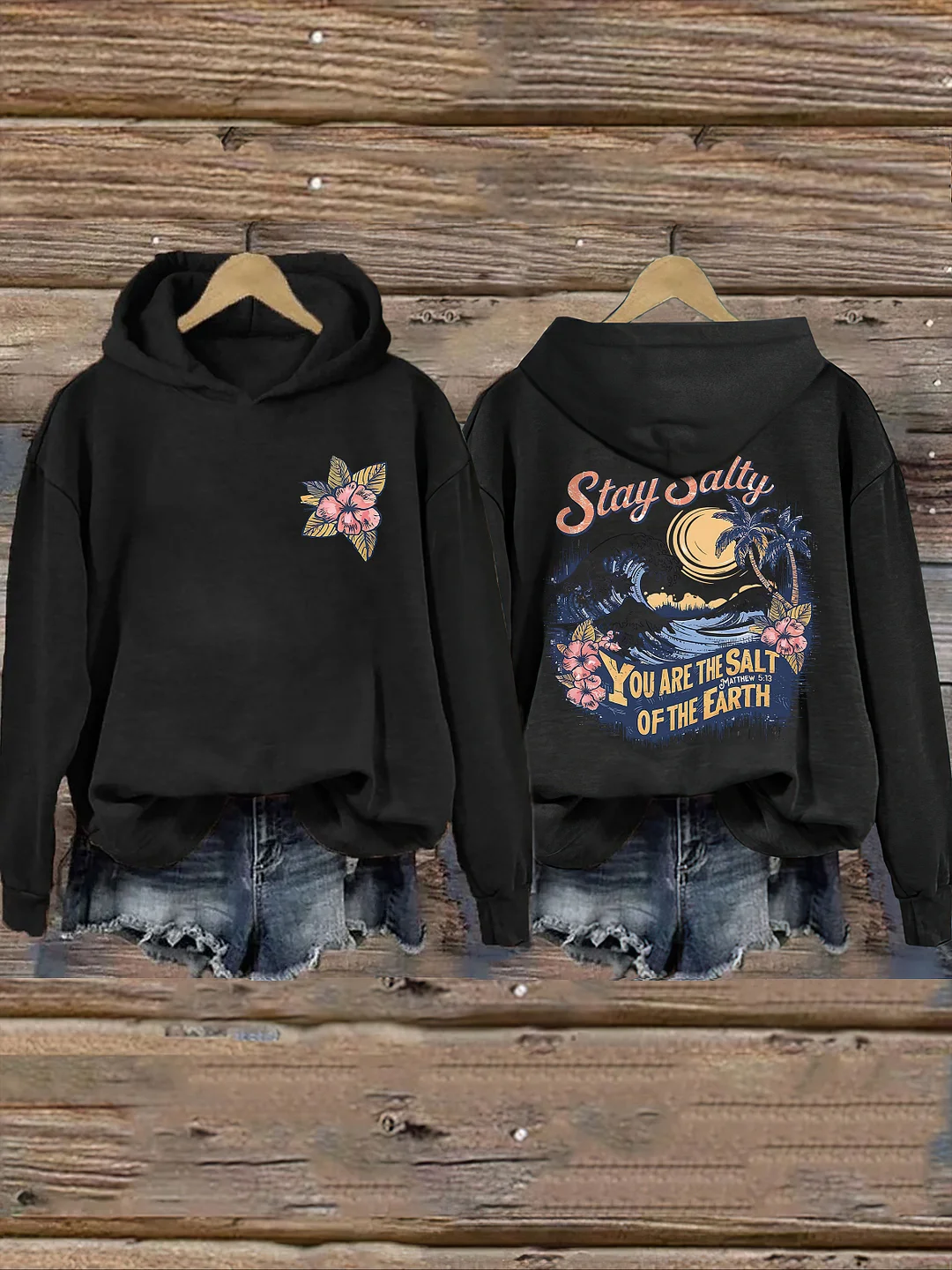 Salty Retro Christian Hoodie