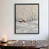 Diamond Painting-DIY Special Shaped Drill Pearl Painting Snow Scene(35x45cm)