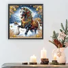 Diamond Painting-DIY Crystal Rhinestone Xmas Horse(40*40CM）