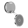 Magnetic Vacuum Suction Car Phone Holder 360 Rotatable Car Phone Mount (Silver)