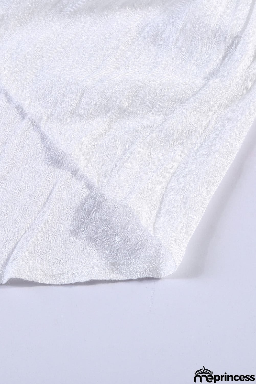 Long Sleeve Button Chic White Crochet Lace Top