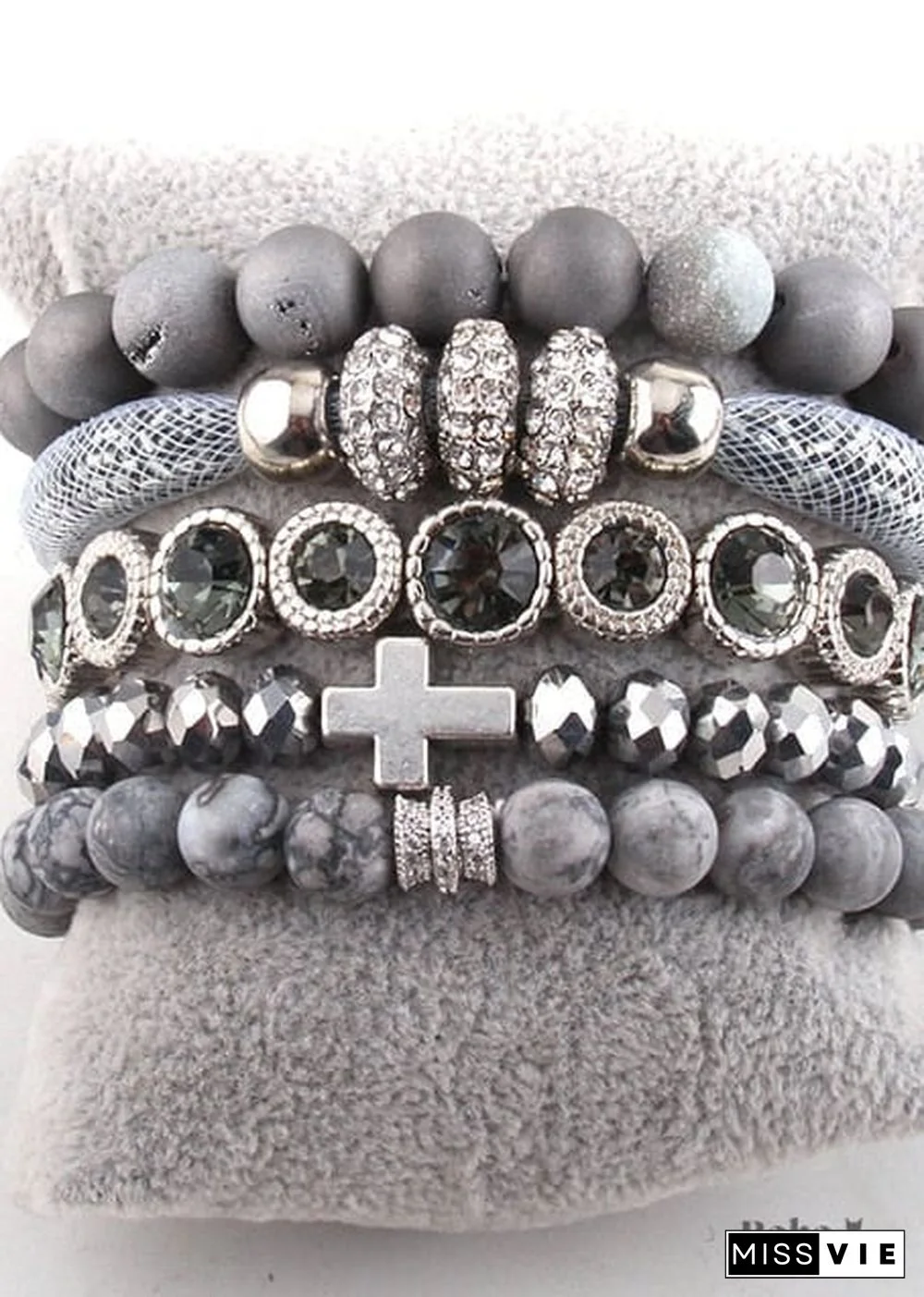 Boho Bracelet, RH Bracelet Set, Diamon Leaf, Natural Stones in Green, Rose, Purple