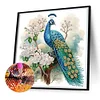 Flower Peacock - Crystal Rhinestone Diamond Painting