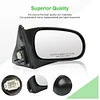 SCITOO Passenger Side View Mirror Compatible with 1996-2000 For Honda CIVIC Power Non-Folding LIGHT TEXTURED Right Outside Exterior Mirror HO1321102 76200S02A25