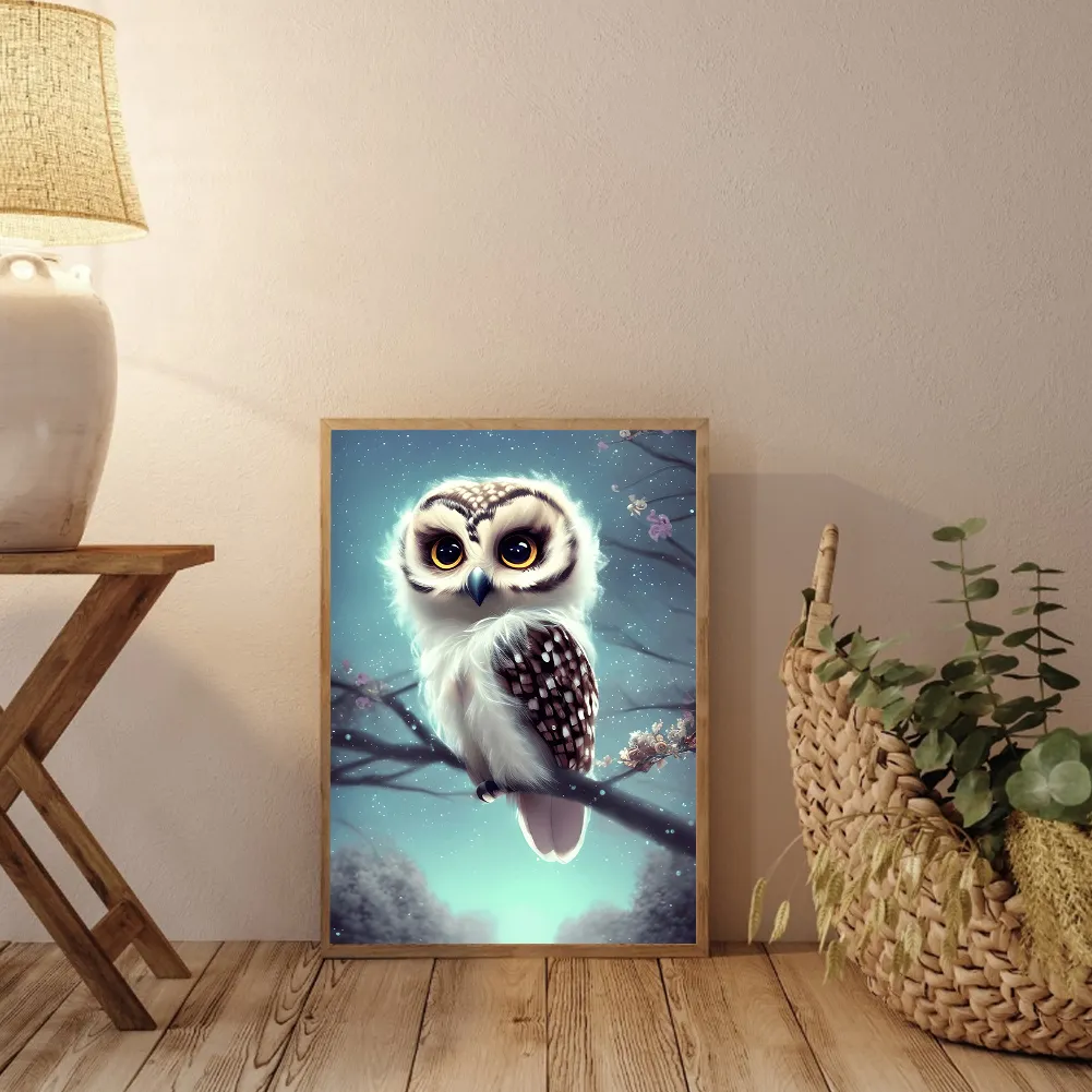 Full Round Diamond Painting 30*40cm - Owl