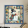Xmas Snowman-11CT Stamped Cross Stitch 40*40cm