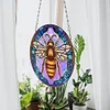 Suncatcher Bee Diamond Painting Hanging Pendants for Kid Adults DIY Craft